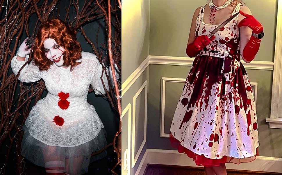 Handmade Dripping Blood Imitation Pearls Halloween Party Choker Necklace Vampire Party Costume