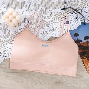 Girls Lightly Padded Bra, Workout Bra