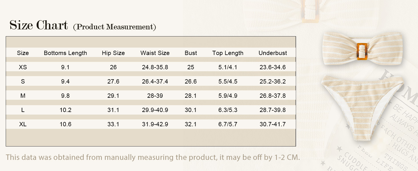 women strapless bikini set