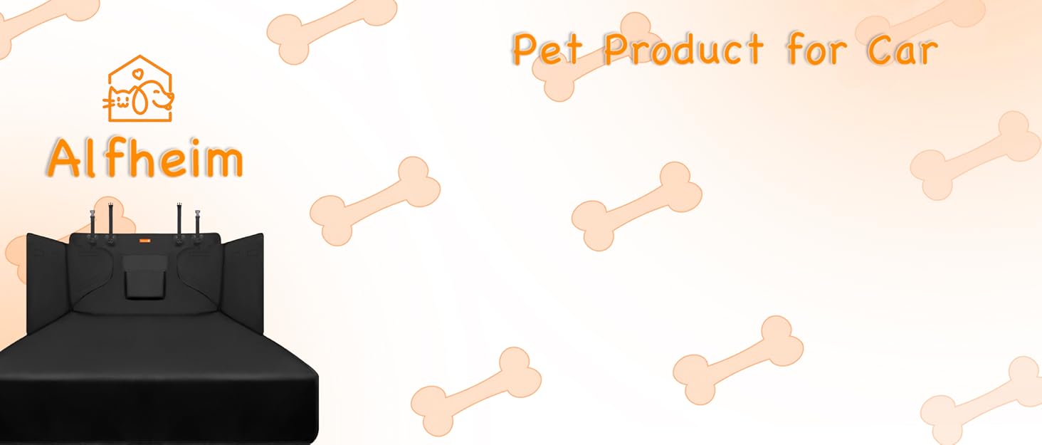 Alfheim Car Boot Liner Protector Nonslip Waterproof Pet Dog Back Seat