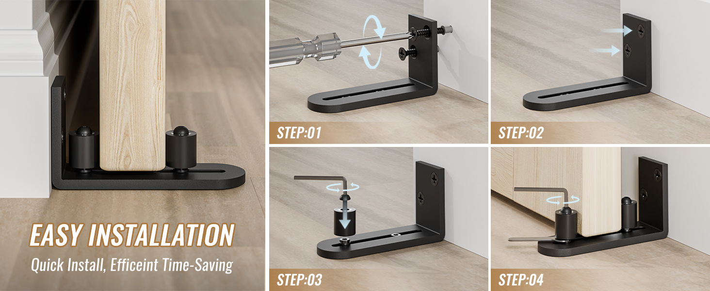 barn door floor guide
