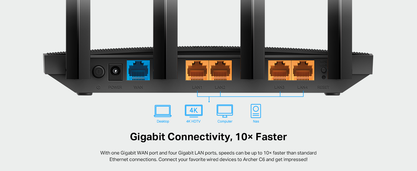 Archer C6 AC1200 Wireless MU-MIMO Gigabit Router