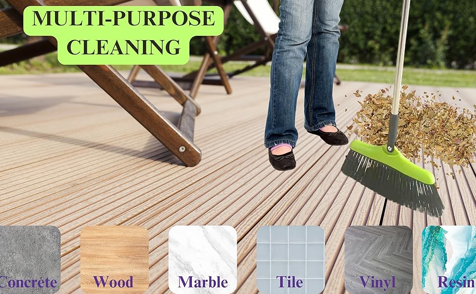 indoor outdoor broom and dustpan set long arm dustpan and brush broom stick broom pan