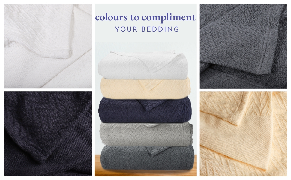 Soft & Cool 100 Cotton Blankets Twin / TwinXL Size, AllSeason Throw