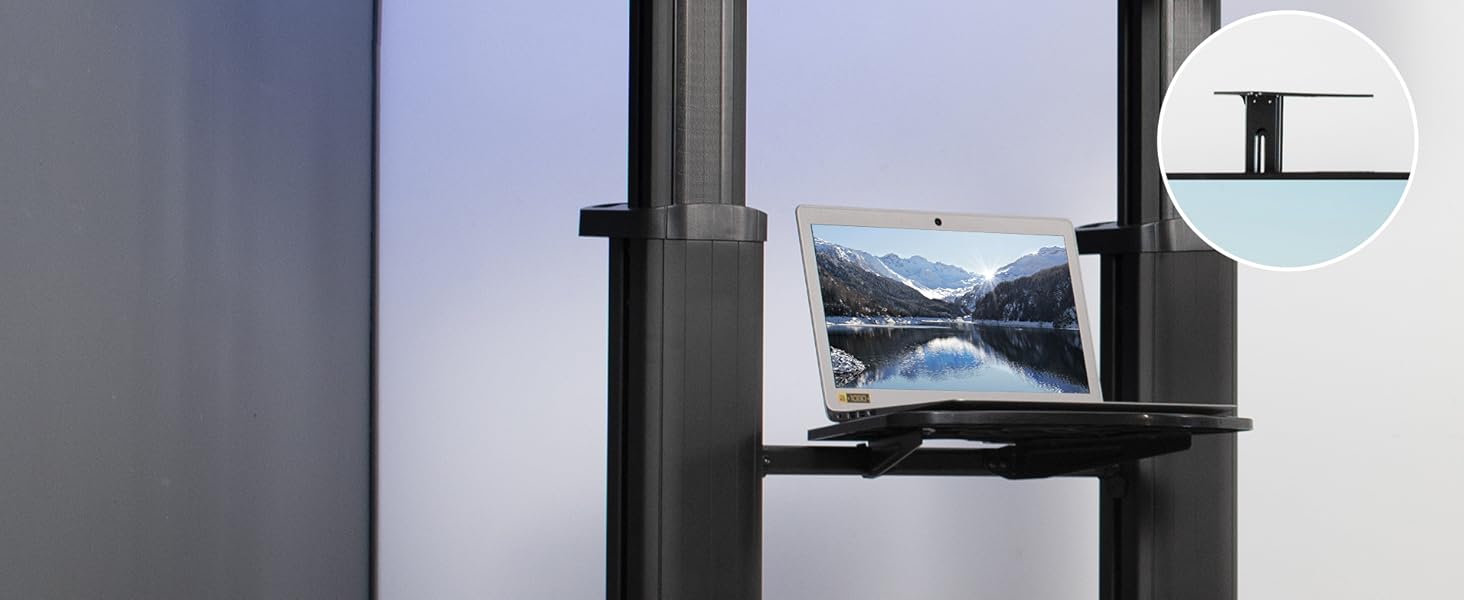 VIVO Ultra Heavy Duty Mobile 32 to 100 inch TV Stand for Flat Screens