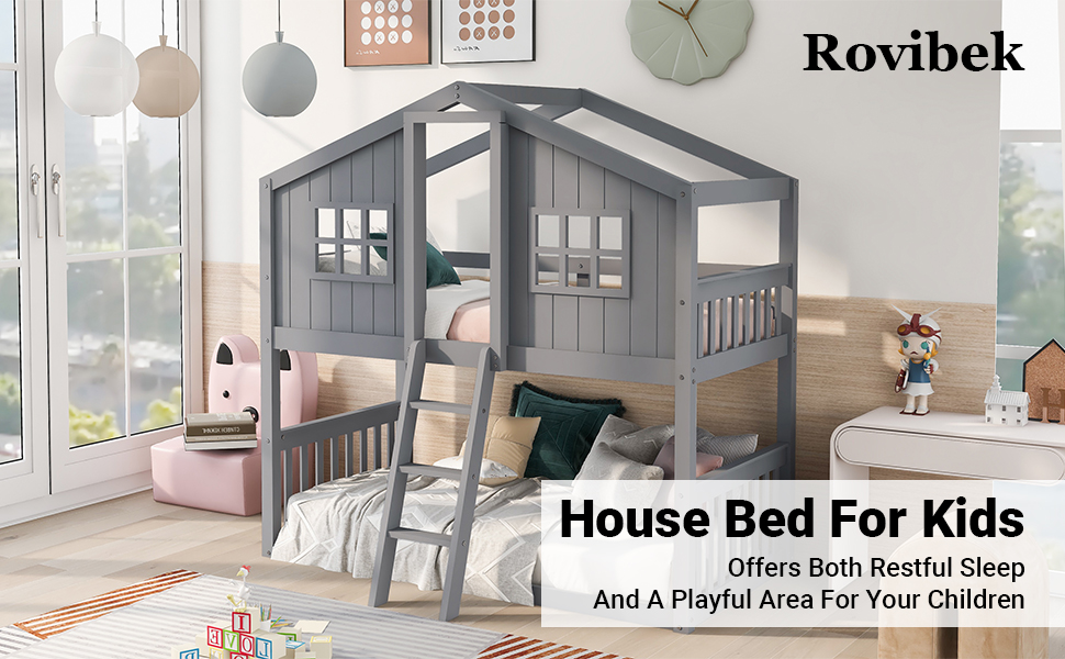 house bunk bed