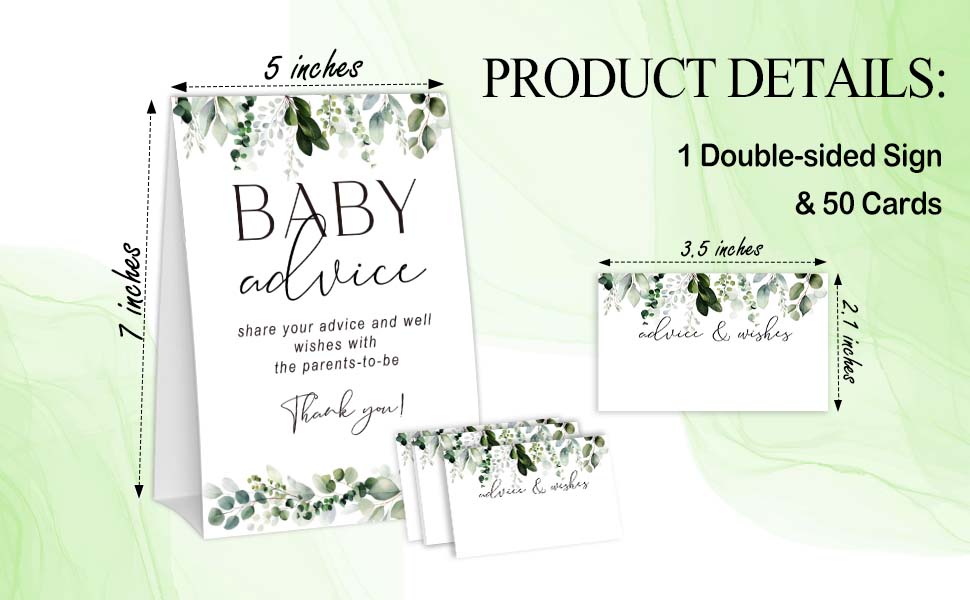 baby advice card