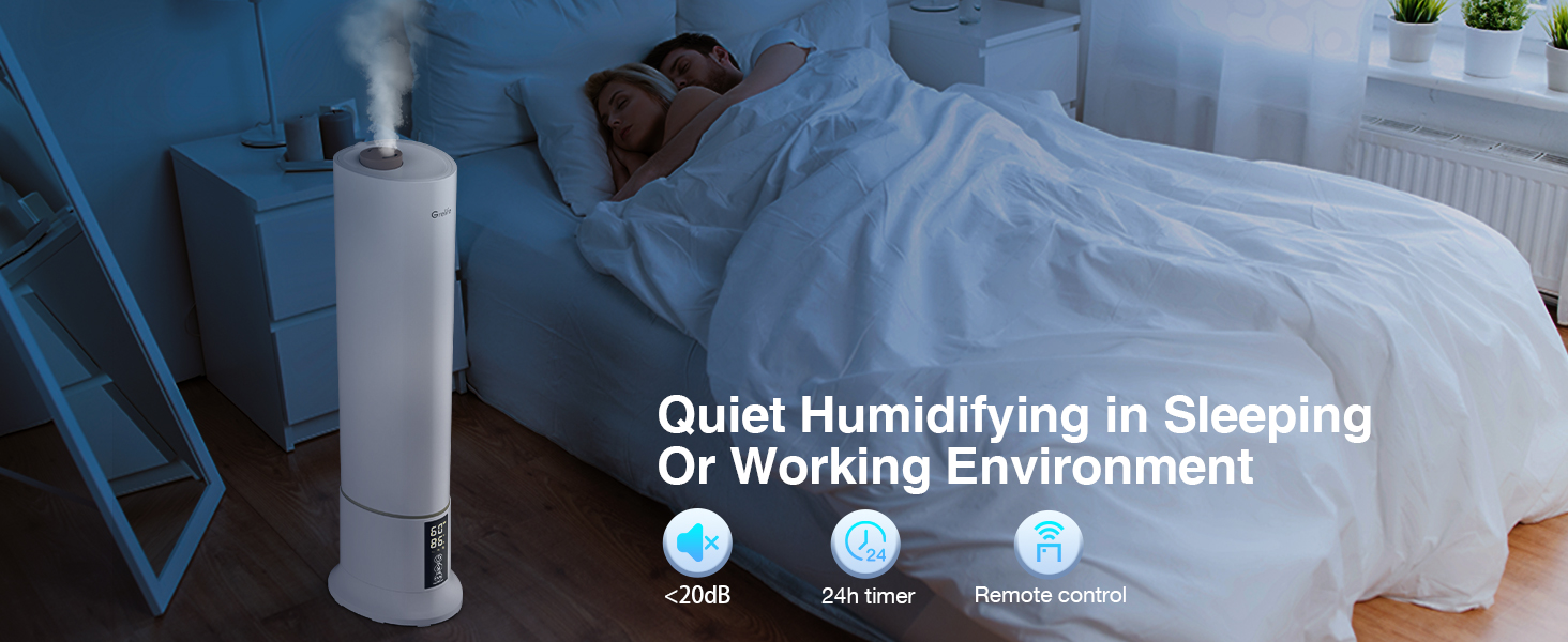 Grelife 9L Large Humidifiers for Bedroom Large Room