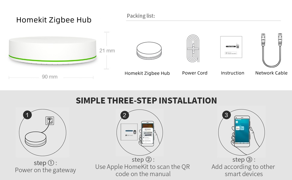 Blindsmart Tuya Zigbee 3.0 Hub Gateway, Compatible with