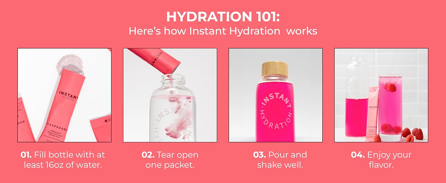 Instant Hydration Raspberry Get in your Element With your favorite Flav
