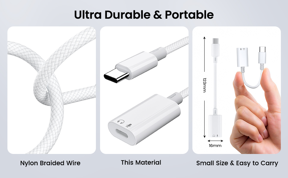 lightning female to usb c male audio adapter