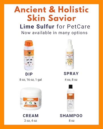 Ancient Holistic Lime Sulfur Cat Dog Horse Chicken Livestock Ringworm Mange Mites Antifungal 