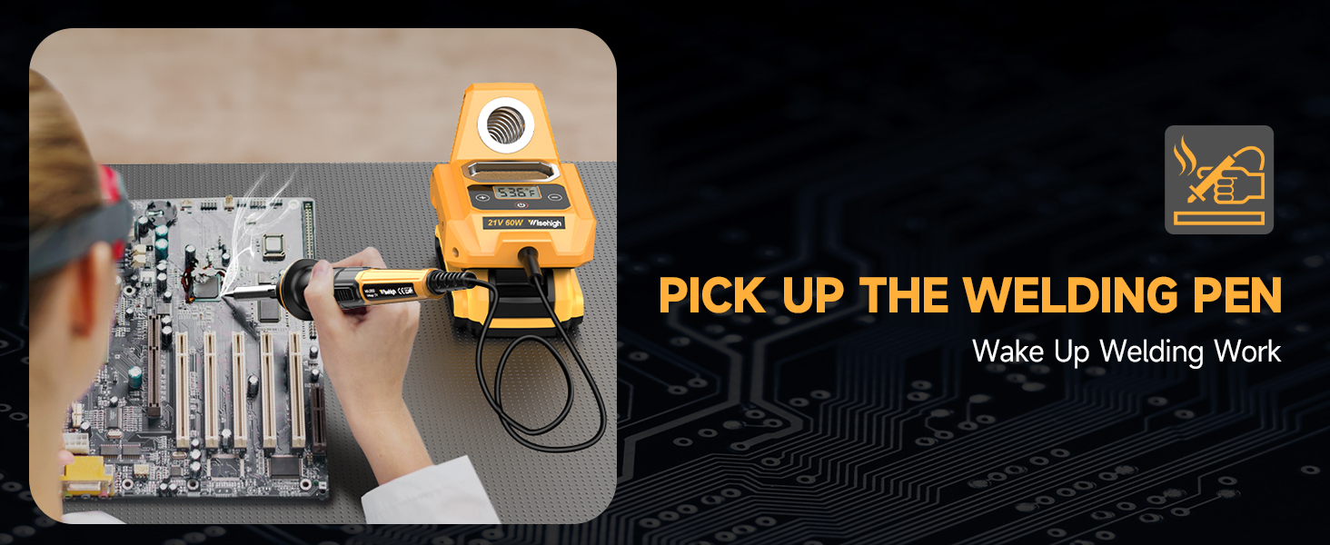 Cordless Soldering Iron Station for Dewalt 20V Max Battery With Lead