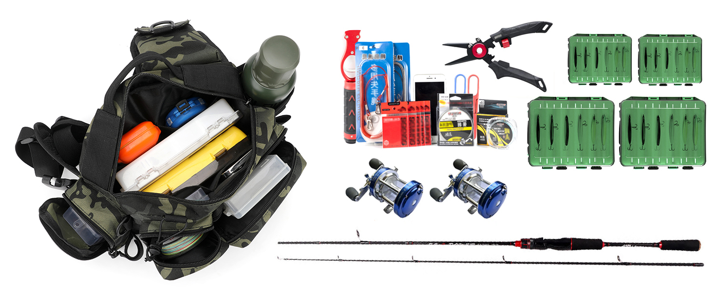 Fishing Tackle Storage Bag Sling Waist Pack