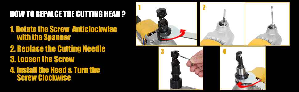replace the cutting head