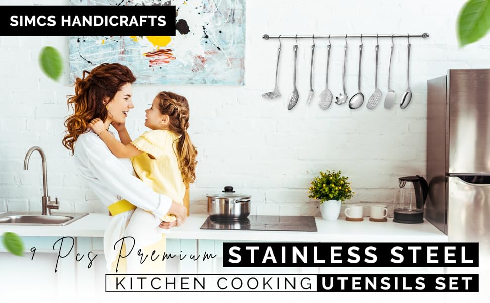 Stainless steel kitchen utensils, Stainless Steel Kitchen Cooking Utensils Set, cooking utensils