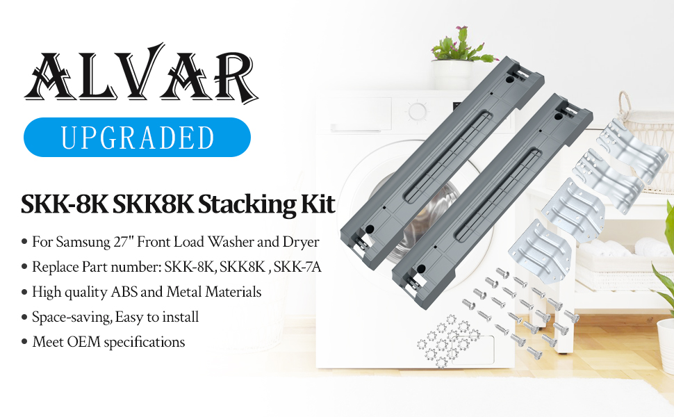 Upgraded SKK8K Stacking Kit Compatible with Samsung Washer