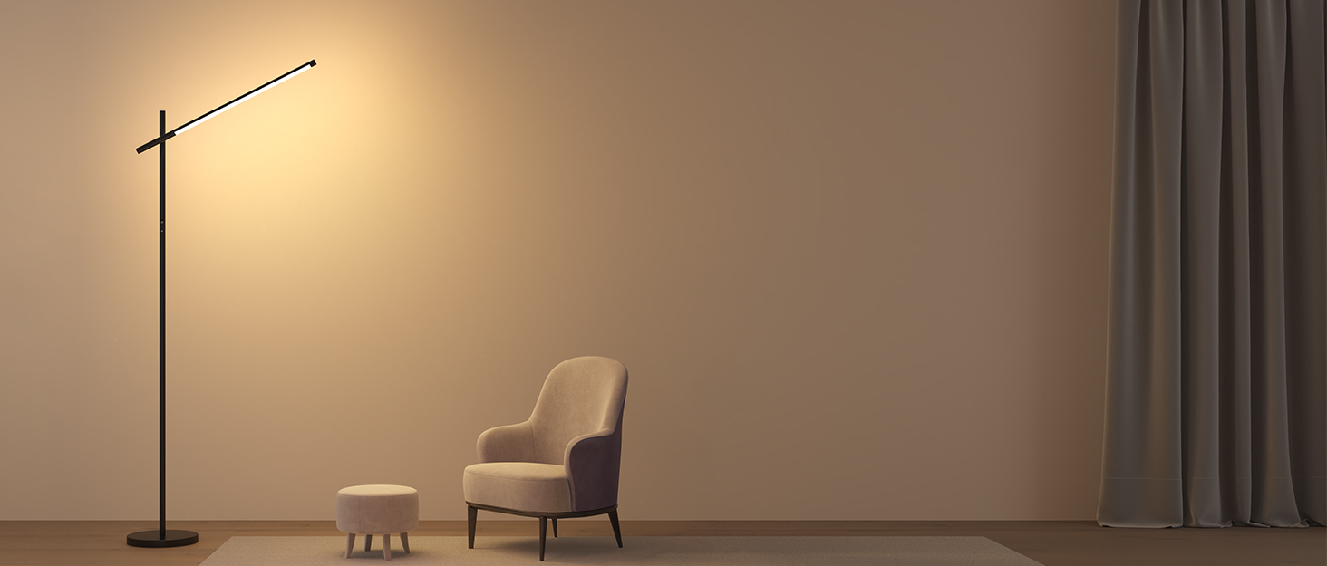 LED corner floor lamp
