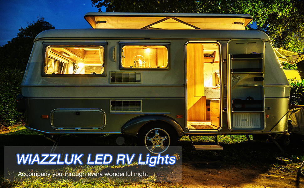 WIAZZLUK RV Lights Interior LED Camper Light, Brightness Adjustable Trailer Light