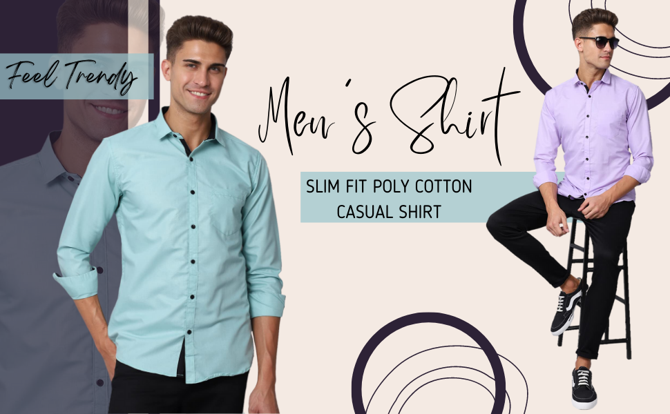 SPN-BFC Slim Fit Poly Cotton Casual Shirt for Men for party wear office 