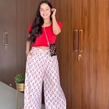 green white black red yellow pink palazzo