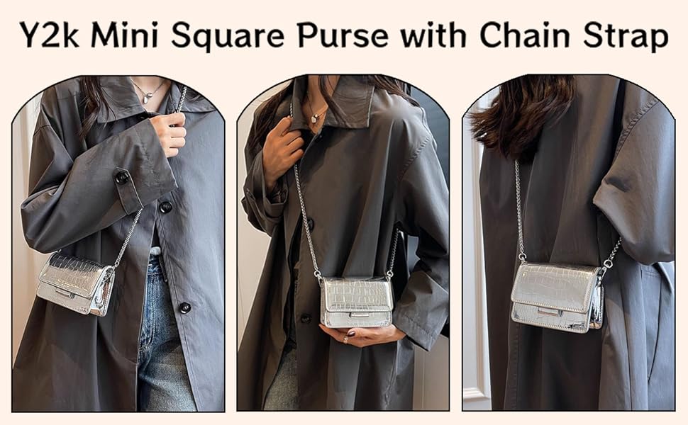 バッグ y2k 00s LUSH 2way leather mini city bag Amazon.com: 90s Trendy Purse Y2K Aesthetic Small Clutch Cute