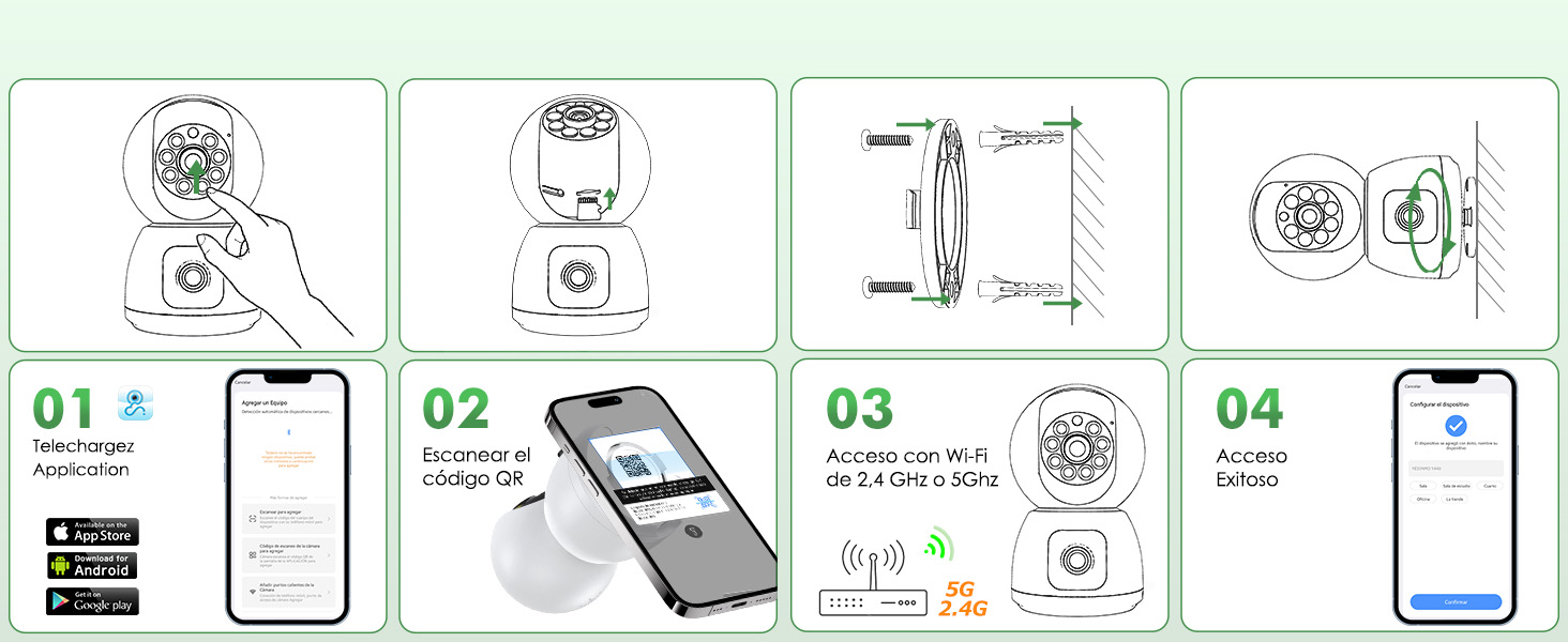câmera de vigilância por vídeo wi-fi