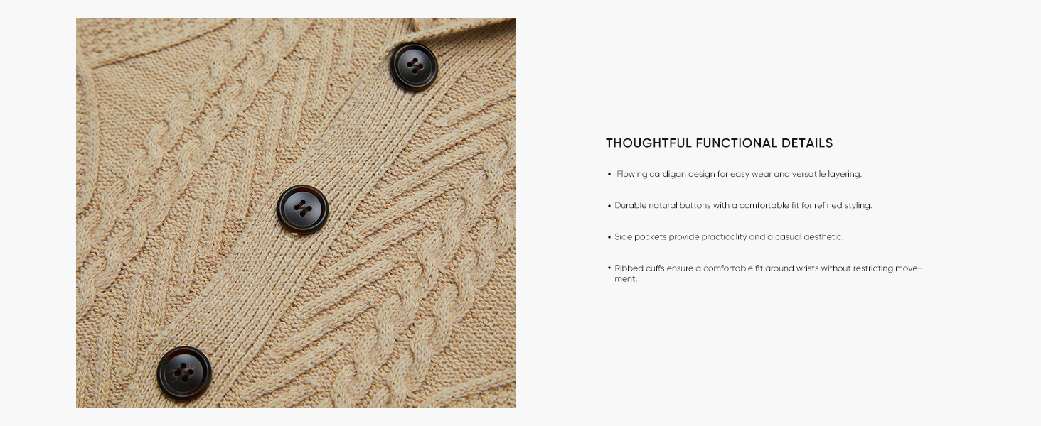 Wool Blend Shawl Collar Cardigan Sweater