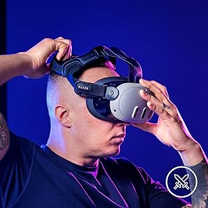 【RAZER】フェイスカバー＆ストラップセット【Quest3】 Razer、「Quest 3」を長時間快適に使えるフェイスカバーと