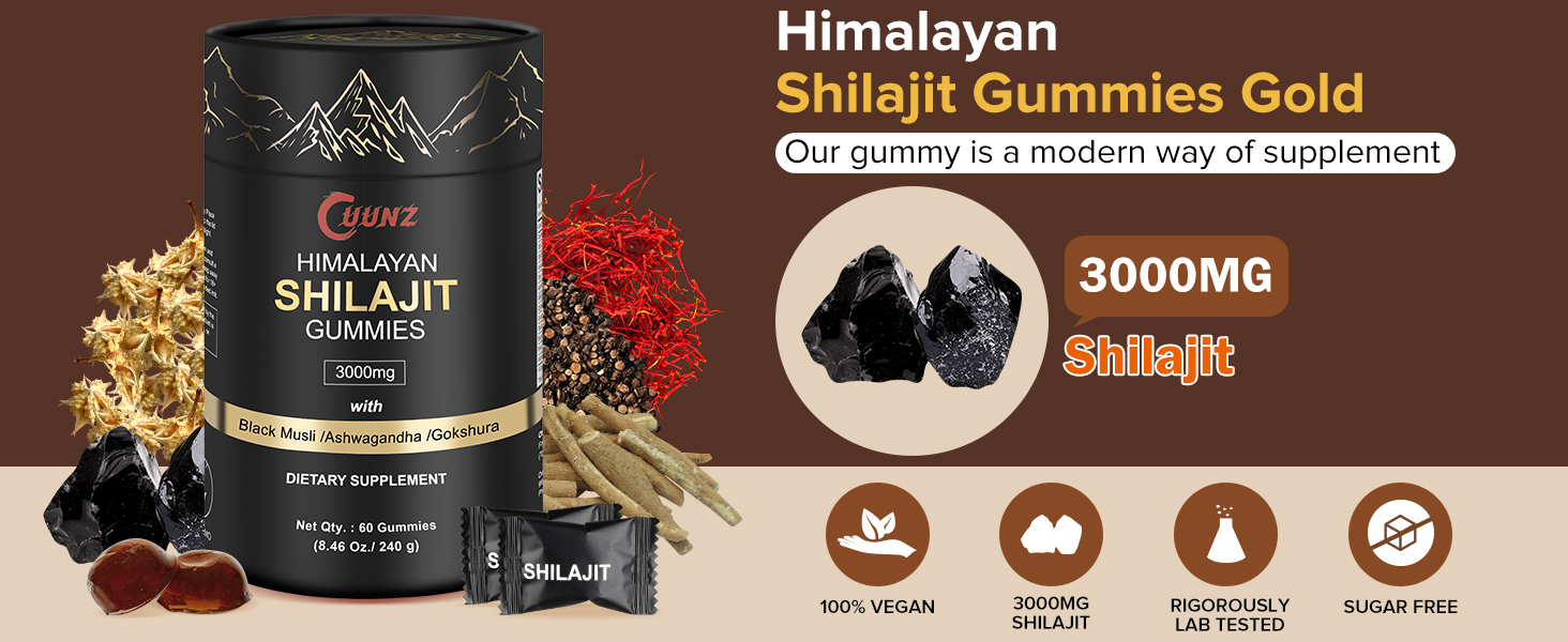 shilajit gummies for men and women
