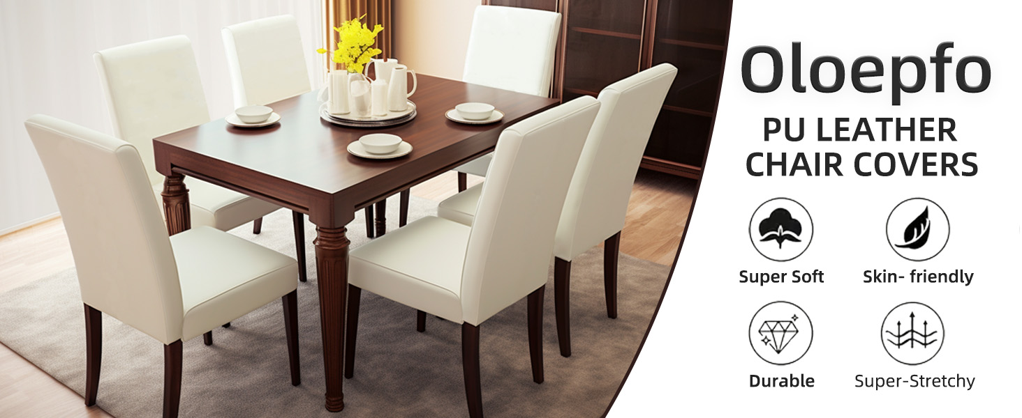 pu leather chair covers