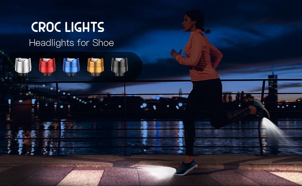 Rechargeable Croc Lights, 2PCS Headlights for Croc, Lights Flashlights