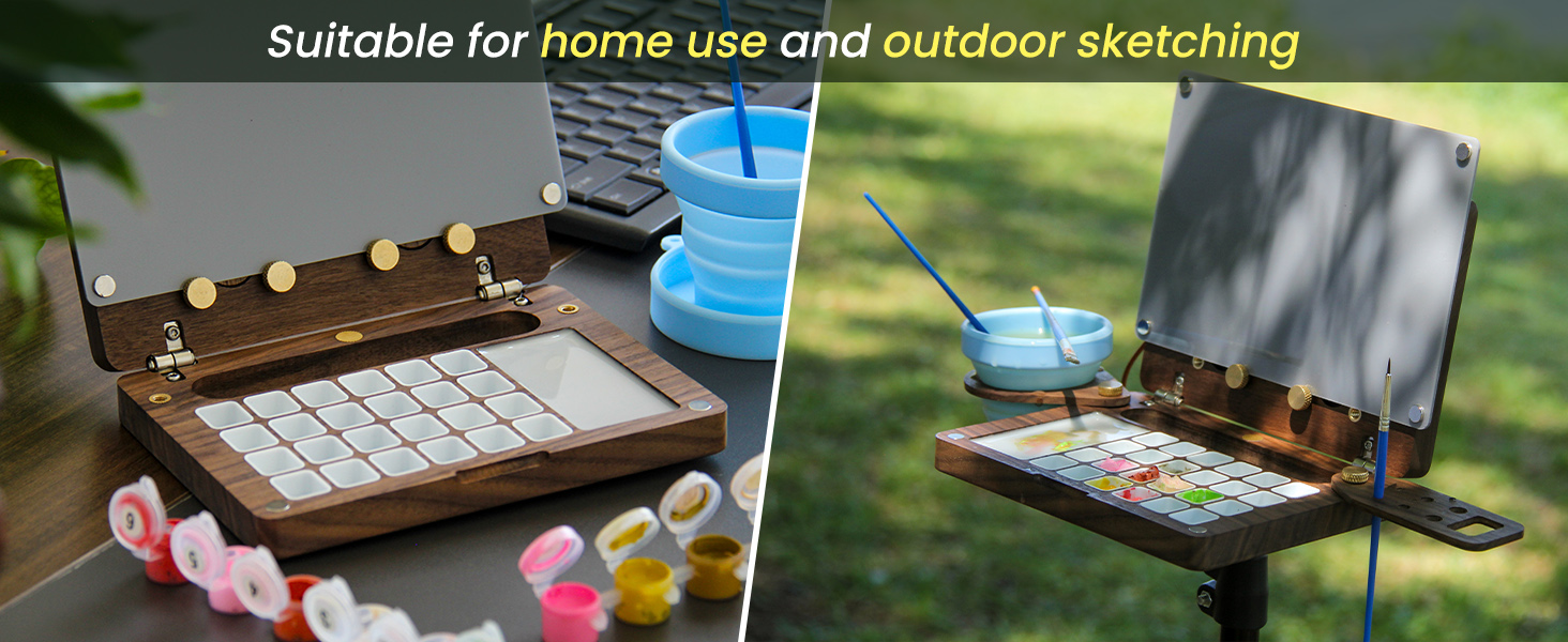 Wooden Paint Palette