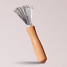 Hundebürste Kurzhaar mit 100% Naturborsten, Fellbürste für die tägliche Fellpflege