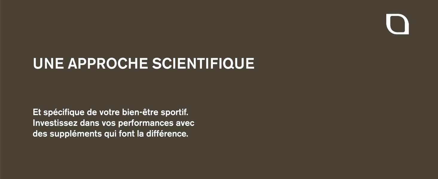 Bannière de texte à thème sombre en français affichant « UNE APPROCHE SCIENTIFIQUE » avec du texte supplémentaire en dessous.