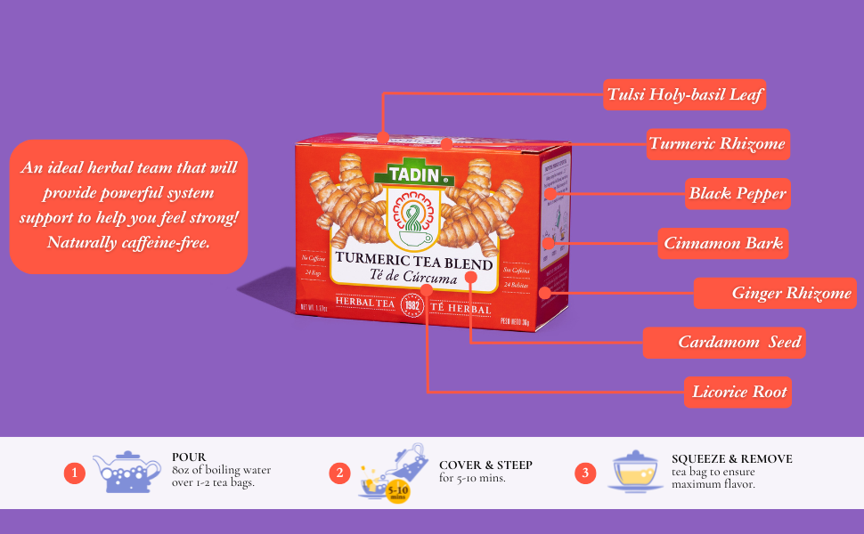 te de curcuma, turmeric tea,tumeric tea, calming tea, ginger tea bags, anti inflammatory tea,
