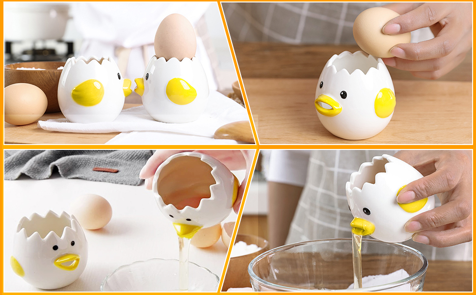 Eiertrenner Keramik Eiertrenner Huhn Ei Separator Egg Yolk Separator ...