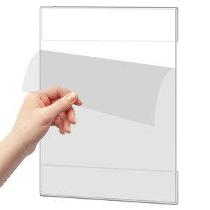 Acrylic Sign Holders - 8 Pack, No Drilling -12