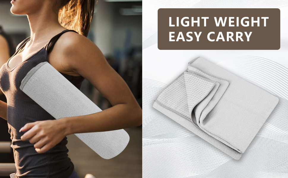 瑜伽巾灰色4