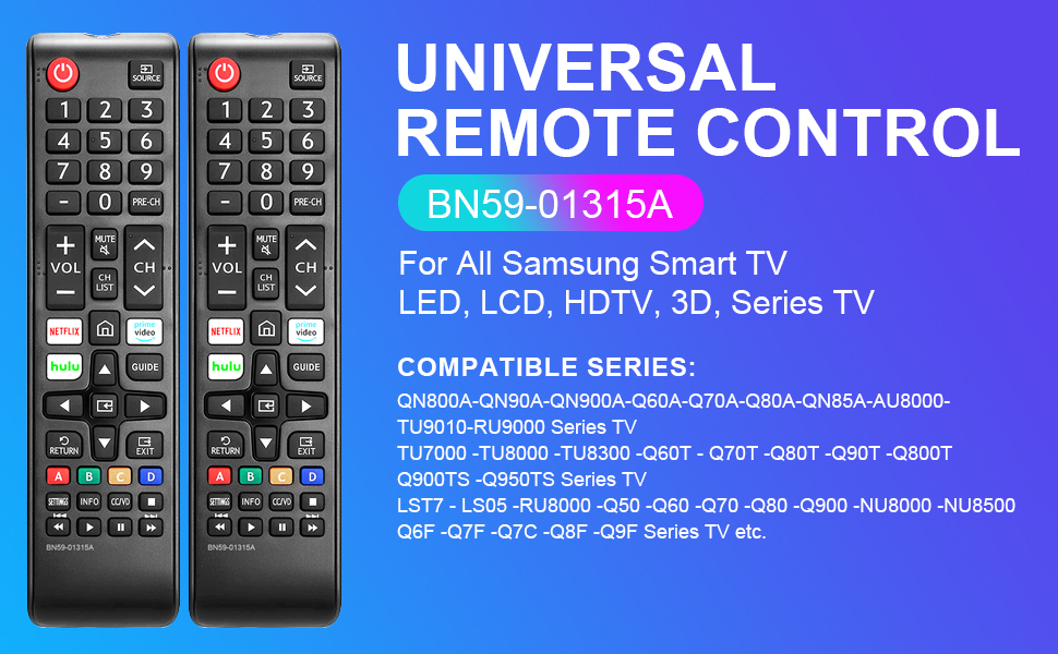 (2 Pack) New Universal Remote Control for