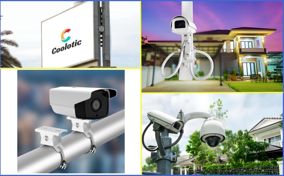Coolotic Security Camera Corner Pole Mounting Bracket