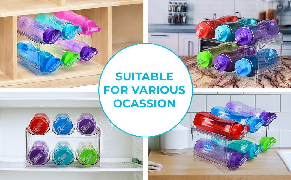 Water Bottle Organizer,Kitchen Organizer,Cup