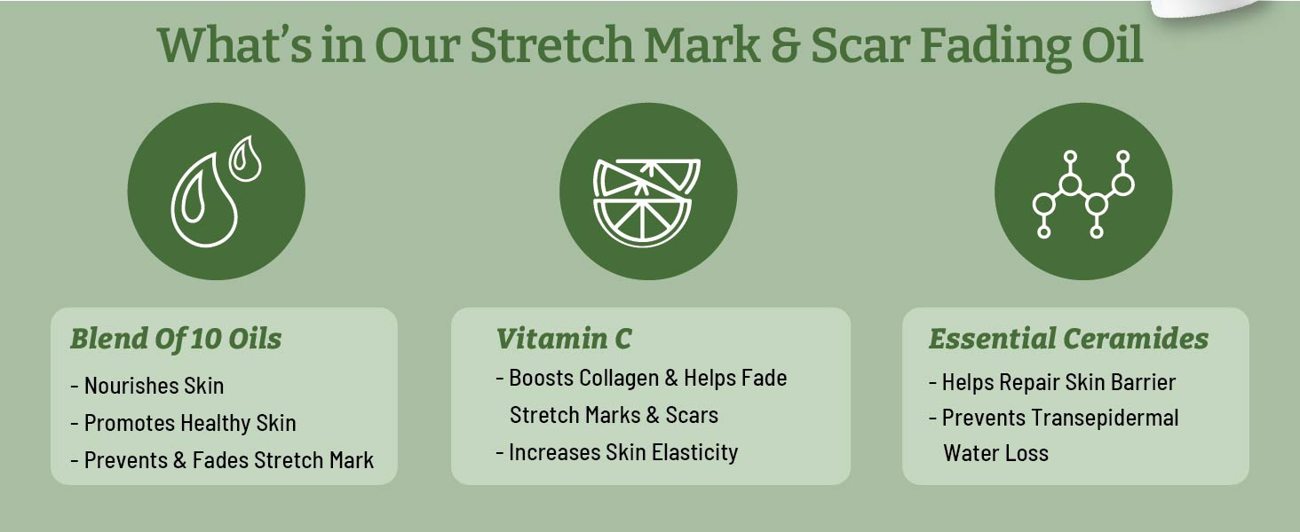 Chemist at Play Stretch Mark & Scar Fading Oil Enriched with 10 Natural