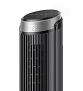 Dreo Leiser Turmventilator, 7,3 m/s Ventilator mit Kühlung Fernbedienung 5-Geschwindigkeit 4 Modi...