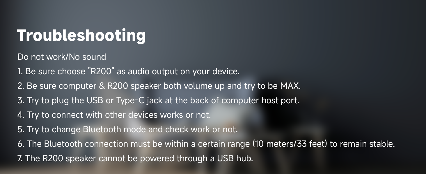 Computer Speaker troubleshooting