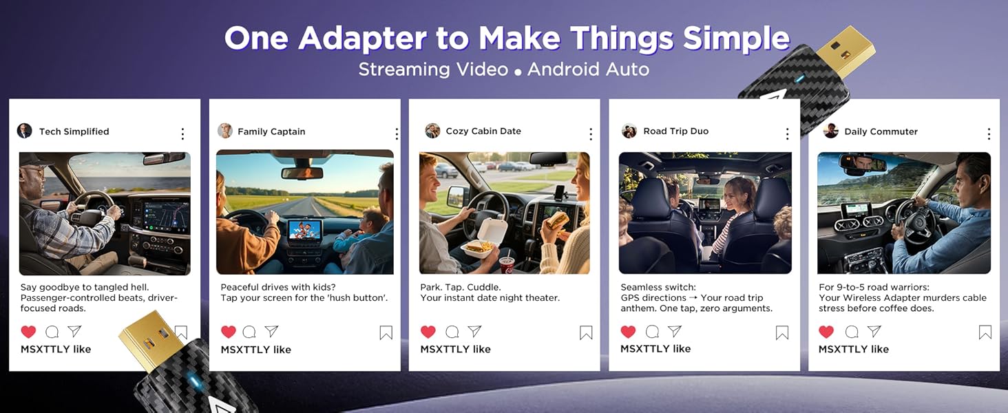 Android auto adapter one adapter to make thing simple
