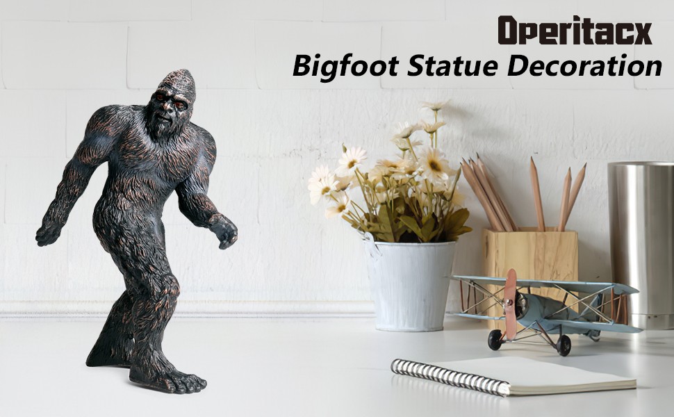 Operitacx Bigfoot Garden Statue Bigfoot Figure Statue Craft PVC Bigfoot