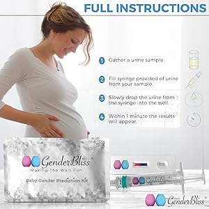 genderbliss gender prediction kit instructions home test