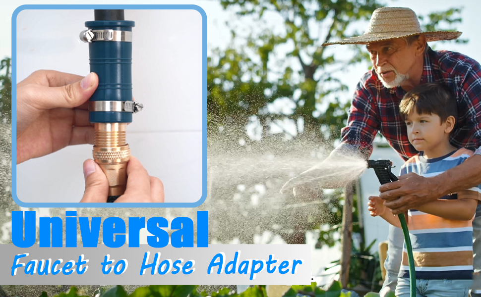 1 Pack Universal Faucet to Hose Adapter, Thickened Sink Hose Attachment for Faucet, Flexible