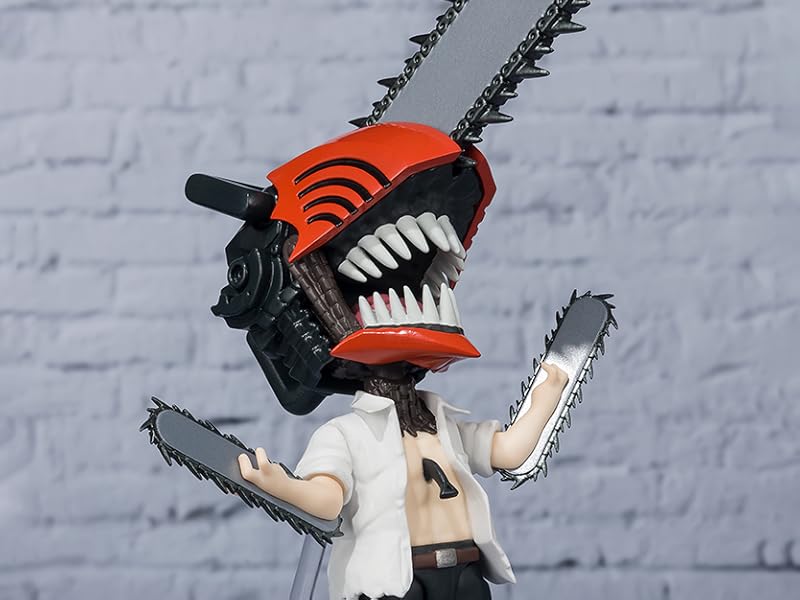 Bandai Figuarts Mini Chainsaw Man 90mm Bawalah Iblis Gergaji ke Telapak Tanganmu!